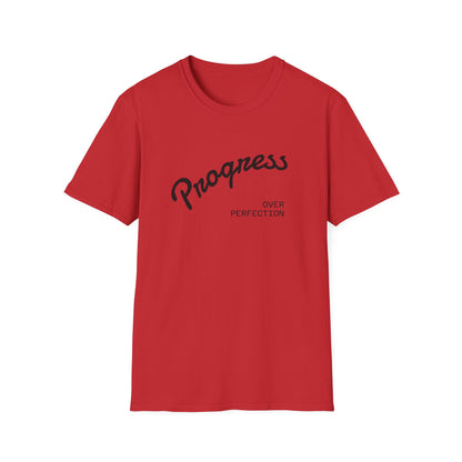 Motivational Tee: Progress Over Perfection Unisex T-Shirt