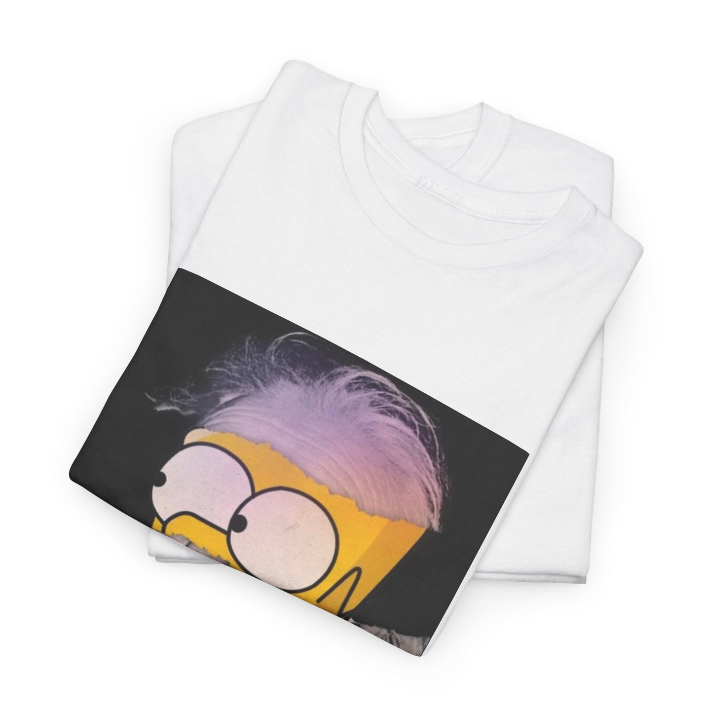 "Smart Meets Stupid" – Pop Culture Mashup Art Print  (Einstein x Bart Simpson)