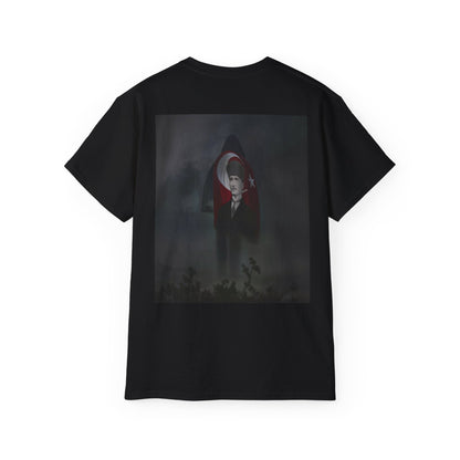 ATA Heritage - Turkish Flag & Atatürk Legacy – Guy in Smoke Unisex T-Shirt
