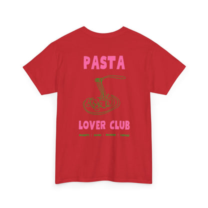 Cool Pasta Design T-Shirt - Pasta Lover Club Unisex Heavy Cotton Tee