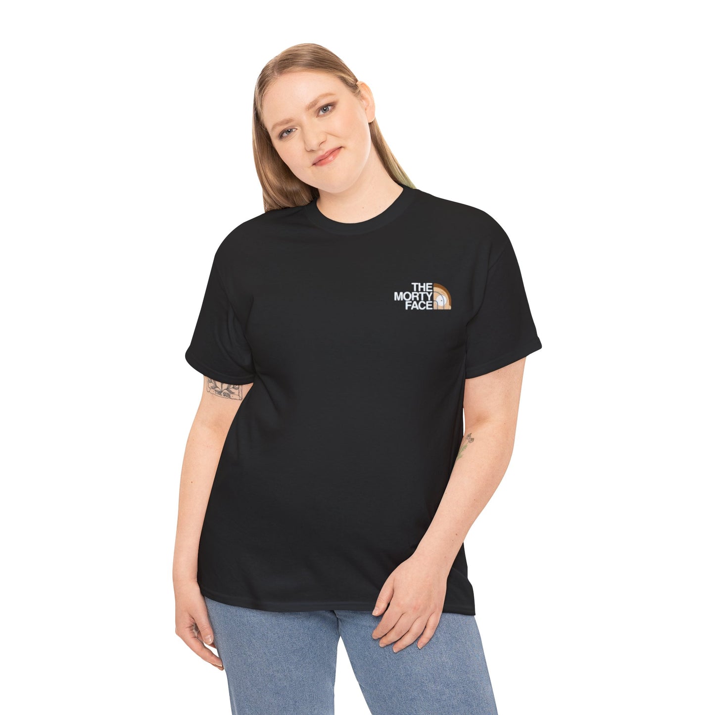 Funny T-Shirt Design - The Morty Face Unisex Heavy Cotton Tee