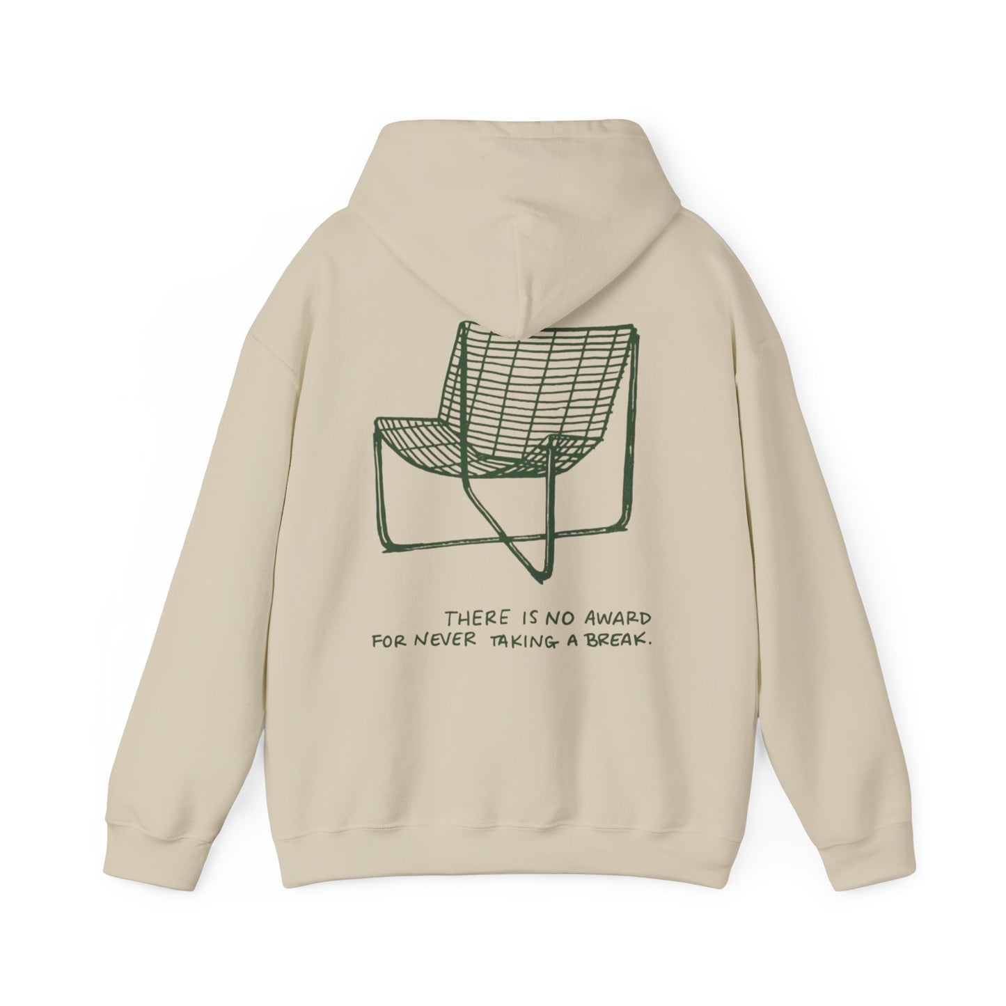 Unisex Graphic Hoodie— "There Is No Award For Nobody Showing Up" Motivational Design