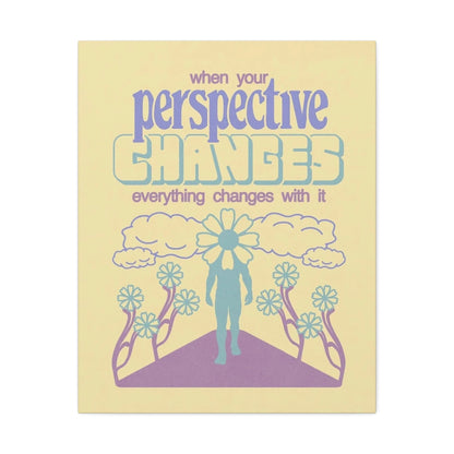 Stretched Canvas with Unique & Meaningful Healing Cycle - Change Your Perspective