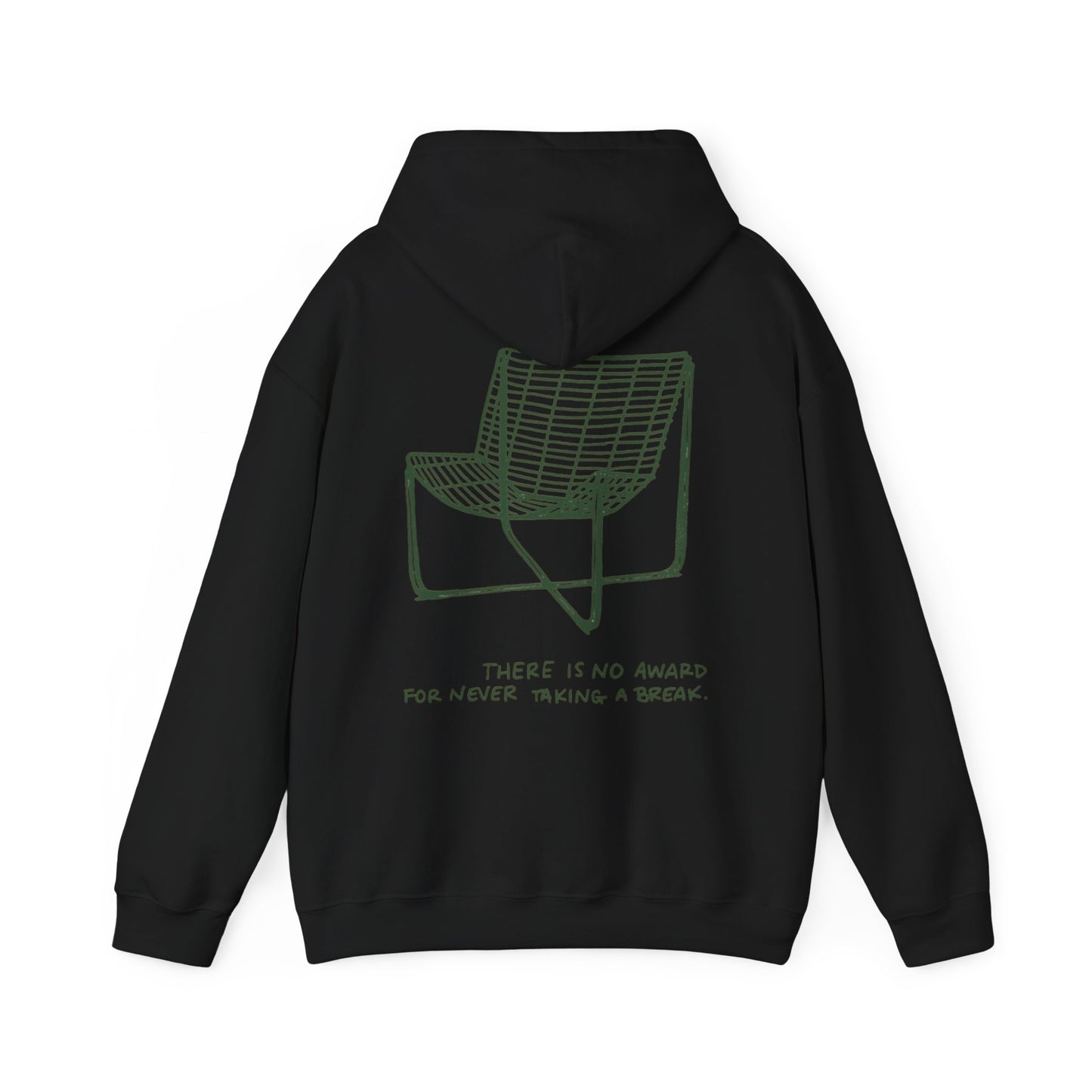 Unisex Graphic Hoodie— "There Is No Award For Nobody Showing Up" Motivational Design