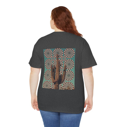 Southwest Aesthetic Mystical Cactus & Eye Design - Unisex Garment-Dyed