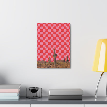 Stretched Canvas with Southwest Surrealism Art – Modern Desert Decor