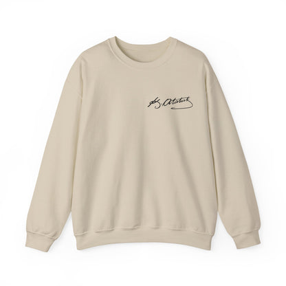 ATA Heritage - Unisex Heavy Blend™ Crewneck Sweatshirt with Signature of Father of Turks