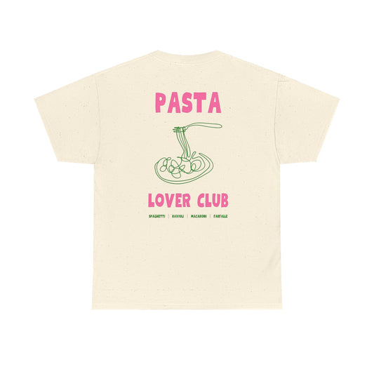 Cool Pasta Design T-Shirt - Pasta Lover Club Unisex Heavy Cotton Tee