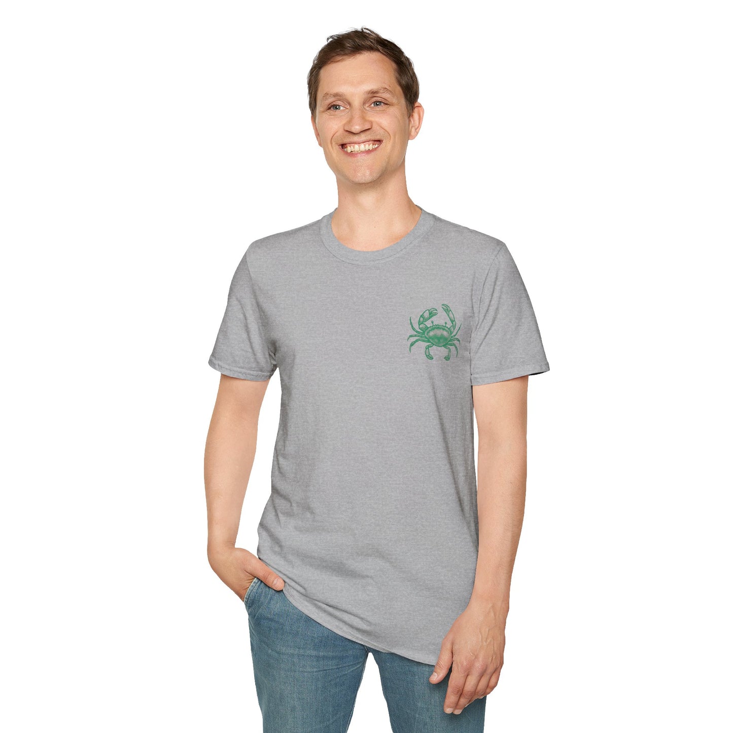 Unisex Fun T-Shirt — 'Tough and Tendy' Crab Graphic Design Tee