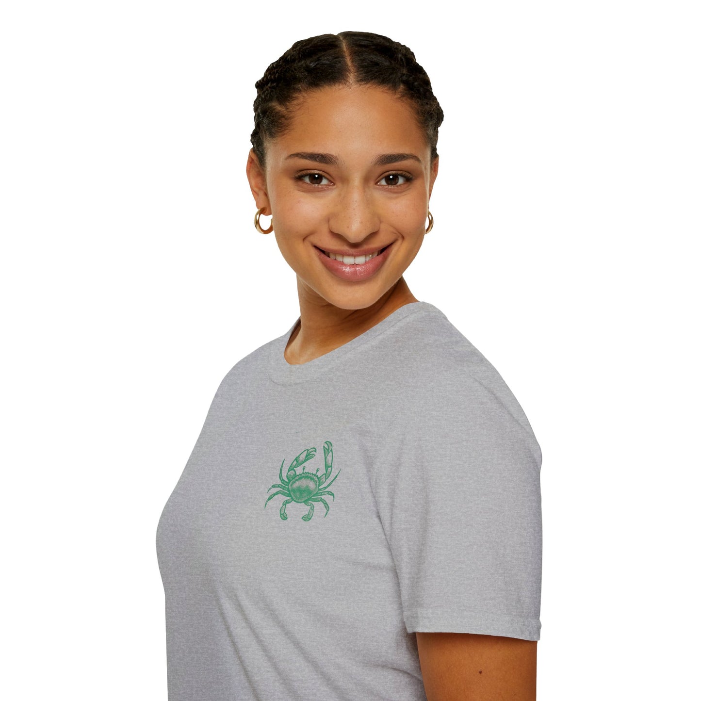 Unisex Fun T-Shirt — 'Tough and Tendy' Crab Graphic Design Tee