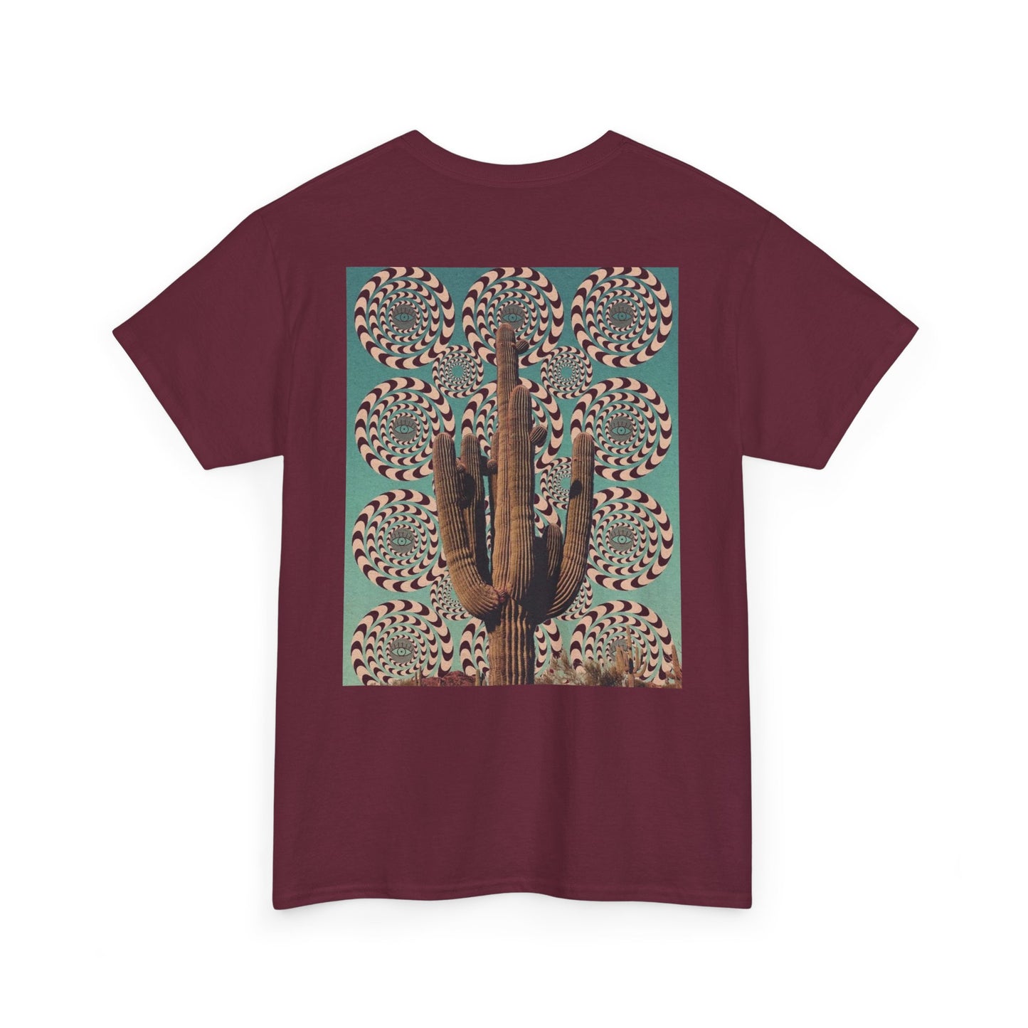 Mystical Unisec Tee - Southwest Aesthetic Cactus & Eye Design