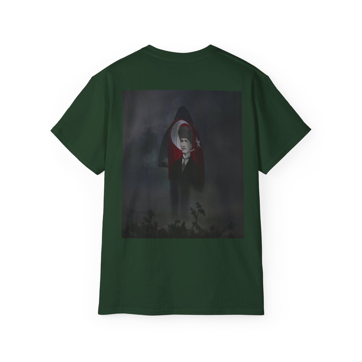 ATA Heritage - Turkish Flag & Atatürk Legacy – Guy in Smoke Unisex T-Shirt