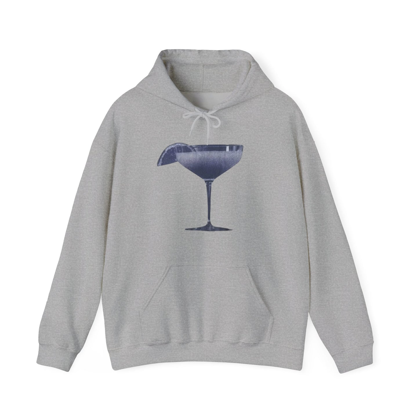 Cocktail Glass Hoodie - Vintage Martini Graphic Sweatshirt