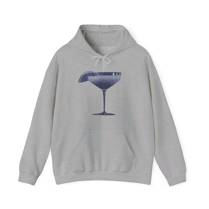 Cocktail Glass Hoodie - Vintage Martini Graphic Sweatshirt