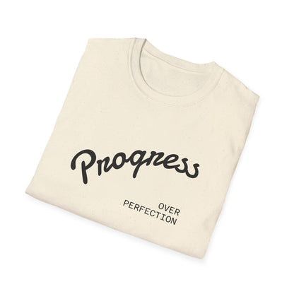 Motivational Tee: Progress Over Perfection Unisex T-Shirt