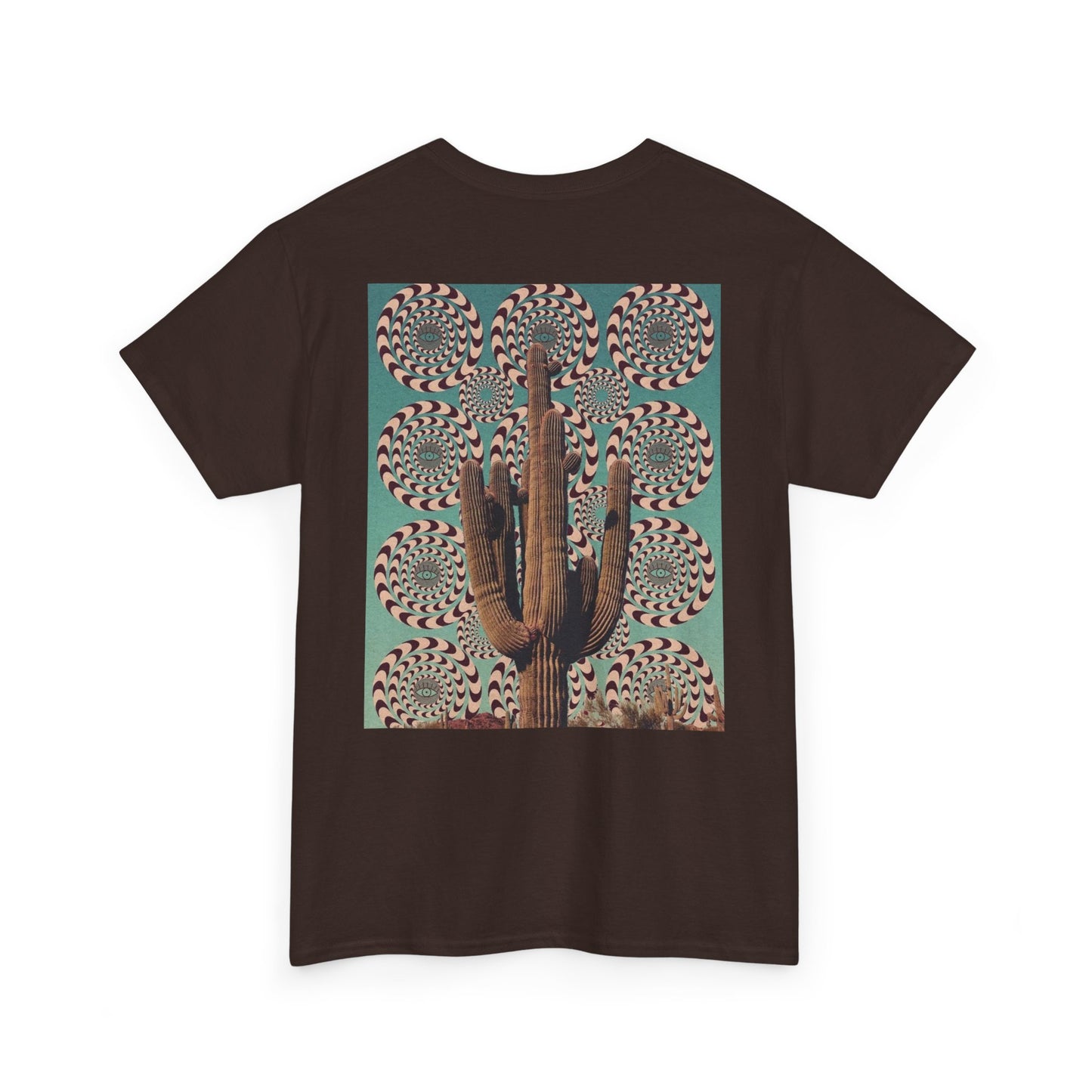 Mystical Unisec Tee - Southwest Aesthetic Cactus & Eye Design
