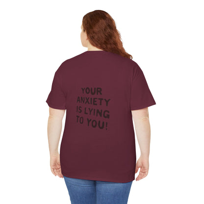 Anxiety Awareness Unisex Tee - Cool & Direct Statement T-shirt