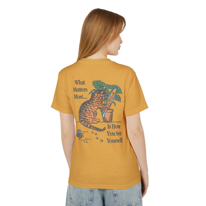 Unisex Heavyweight Cotton Tee - Importance is How Do You See Yourself