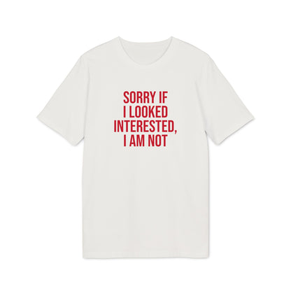 Graphic Unisex Tee - 'Not Interested' Cool and Direct Design T-Shirt