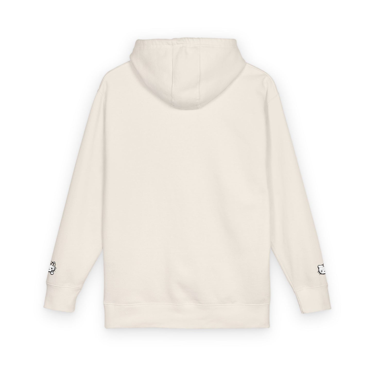 Realistic Hello Kitty Middle Finger Design — Unisex Embroidery Minimalist Hoodie