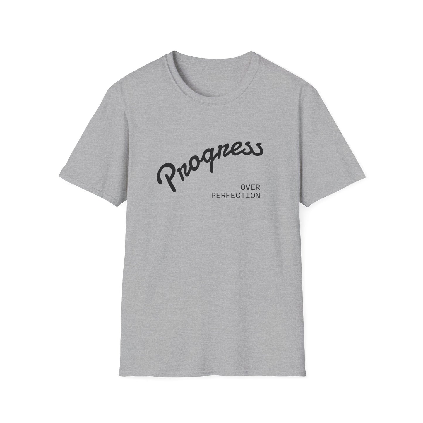 Motivational Tee: Progress Over Perfection Unisex T-Shirt