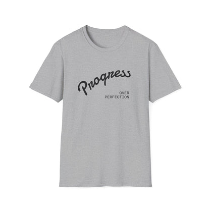 Motivational Tee: Progress Over Perfection Unisex T-Shirt