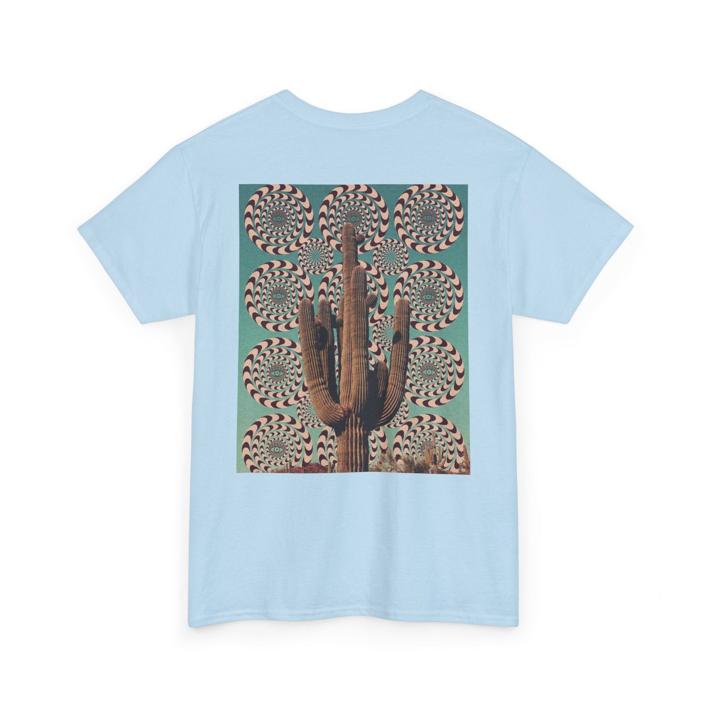 Mystical Unisec Tee - Southwest Aesthetic Cactus & Eye Design