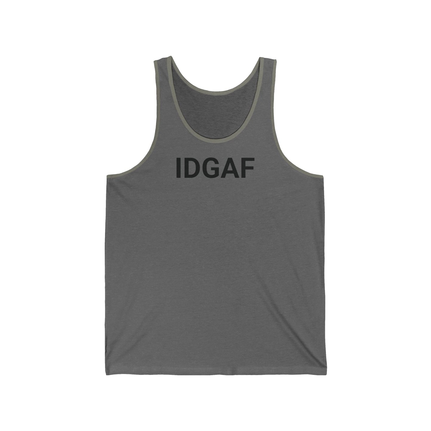 Unisex Direct Jersey Tank - IDGAF