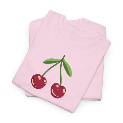 Cute Cherry Embroidery T-Shirt – Summer Style for Everyone