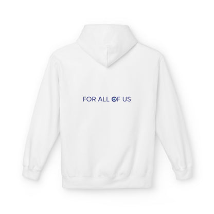 Evil Eye "forallofus" Hoodie — Protective Symbol Fleece Sweatshirt