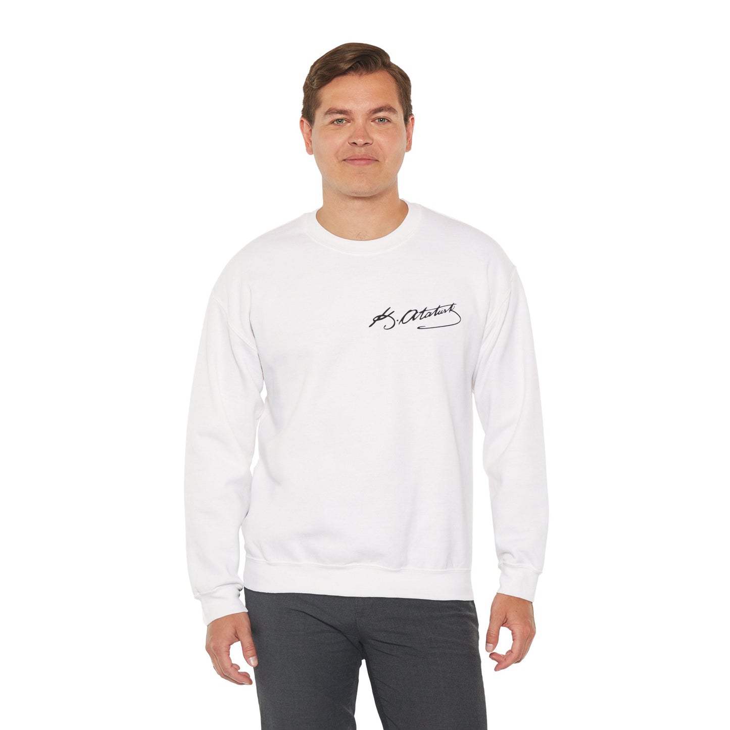 ATA Heritage - Unisex Heavy Blend™ Crewneck Sweatshirt with Signature of Father of Turks