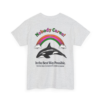 Unisex Cool Graphic Tee - No Body Cares Design