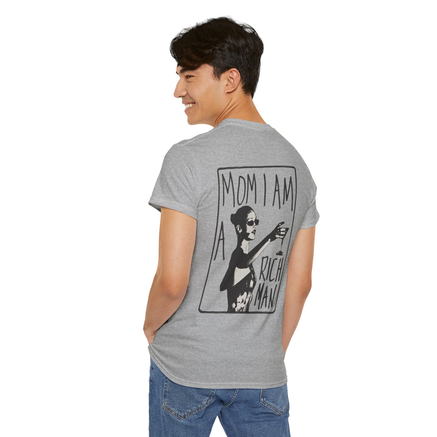 Cute Unisex T-Shirt - 'mom, i am rich man' Design