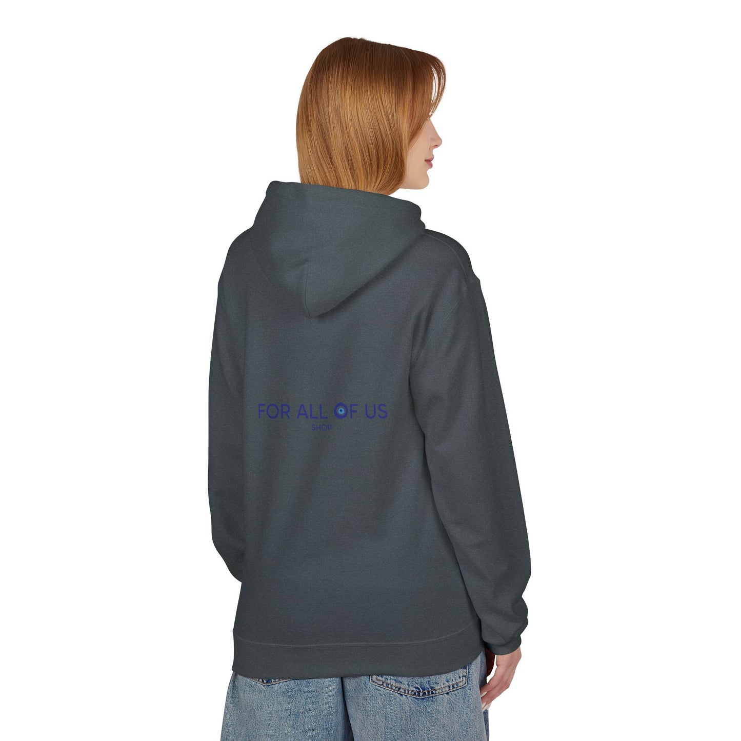 Unisex Midweight Softstyle Fleece Hoodie - Evil Eye & Brand Sign