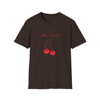 Mon Cheri with Cute Fruit Design - Unisex Softstyle T-Shirt