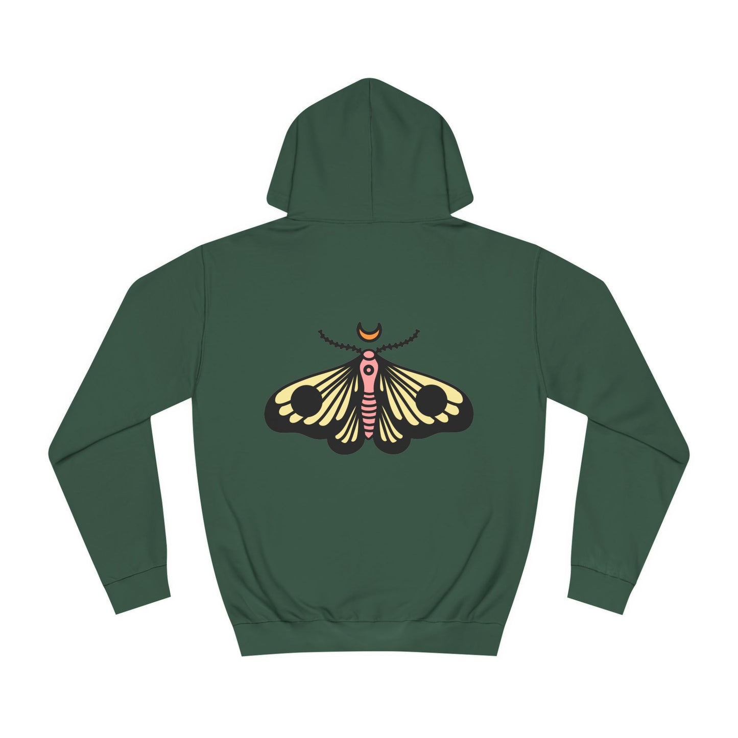 Unisex College Hoodie - Deal with it! - Minimalist Butterfly