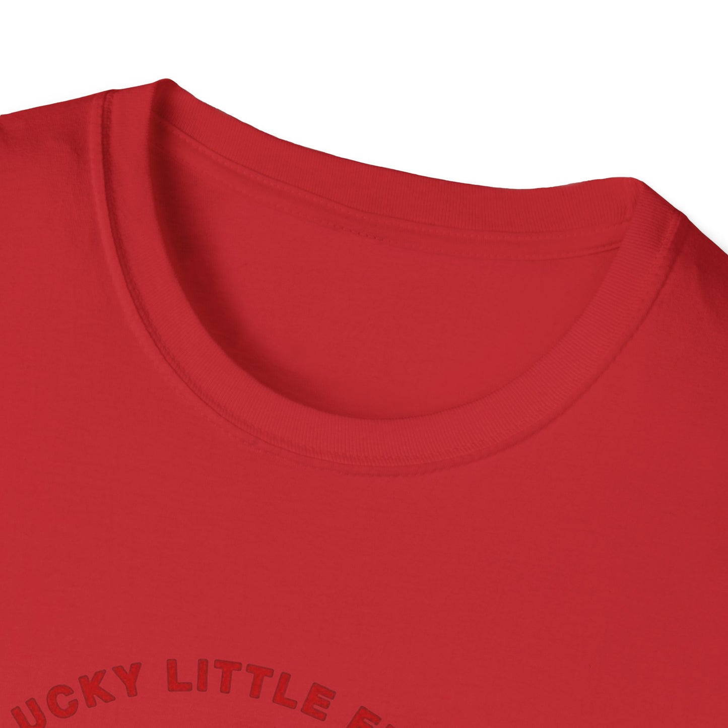 Funny Unisex Softstyle T-Shirt - Lucky Little Fucker Design
