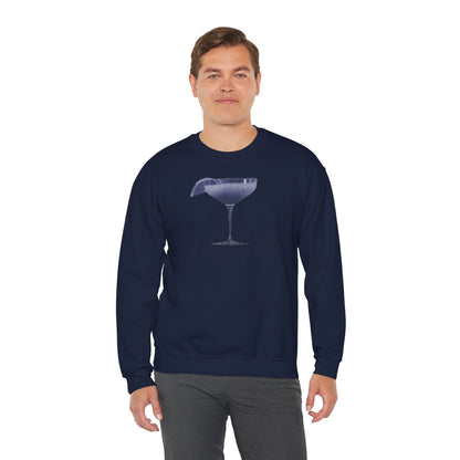 Champagne Coupe Sweatshirt — Minimal Cocktail Glass Crewneck