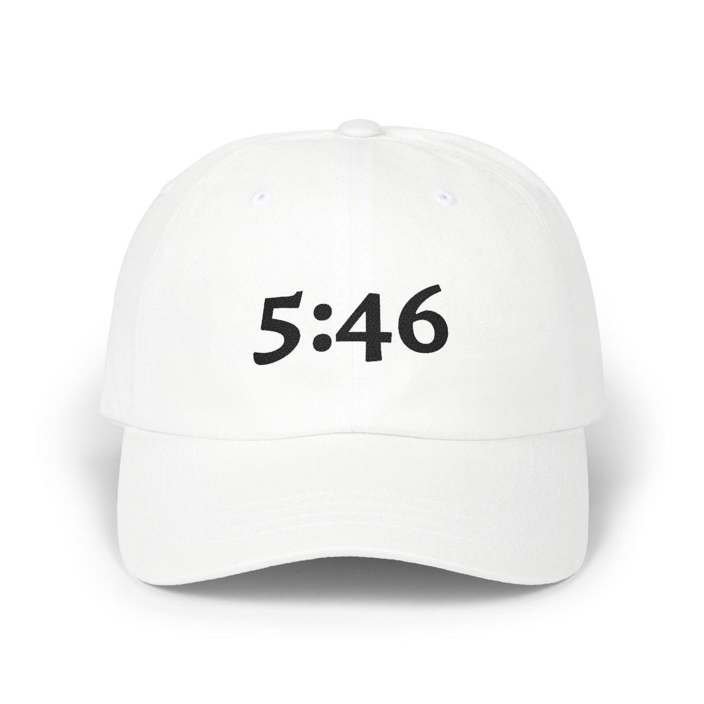 Dad Cap — 5:46 Embroidered Minimalist Baseball Hat