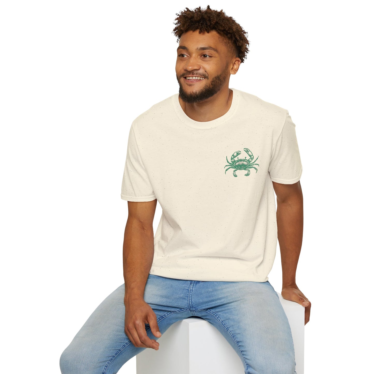 Unisex Fun T-Shirt — 'Tough and Tendy' Crab Graphic Design Tee