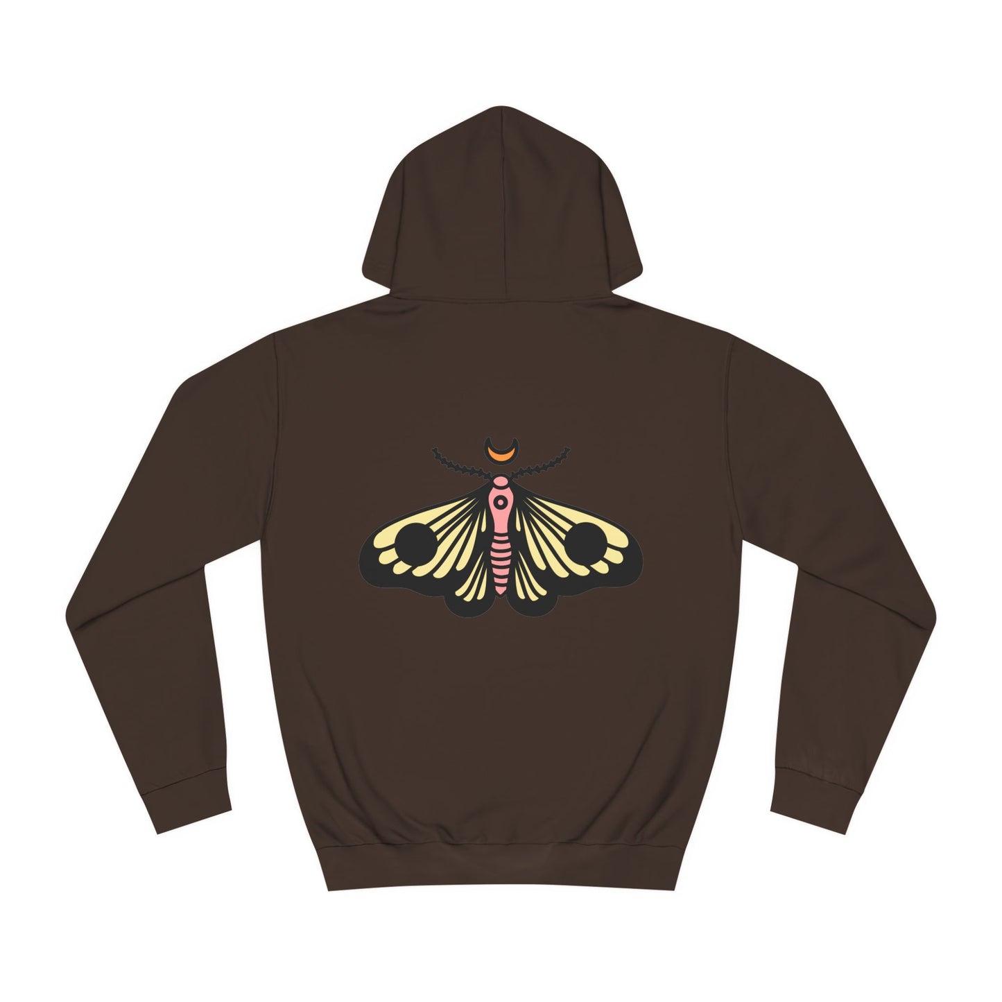 Unisex College Hoodie - Deal with it! - Minimalist Butterfly