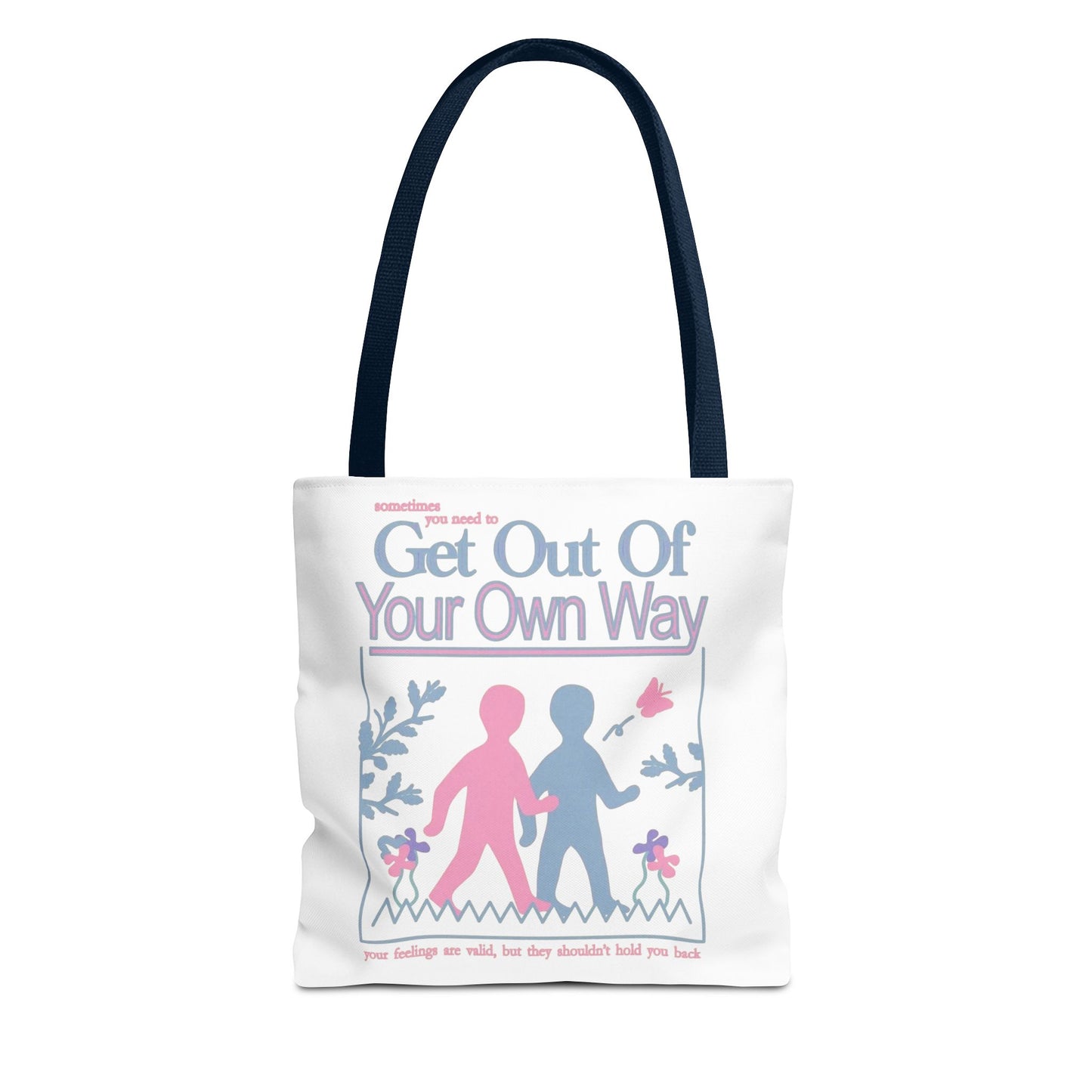 Cute & Minimalist Glass Design Tote Bag - They are just thoughts.