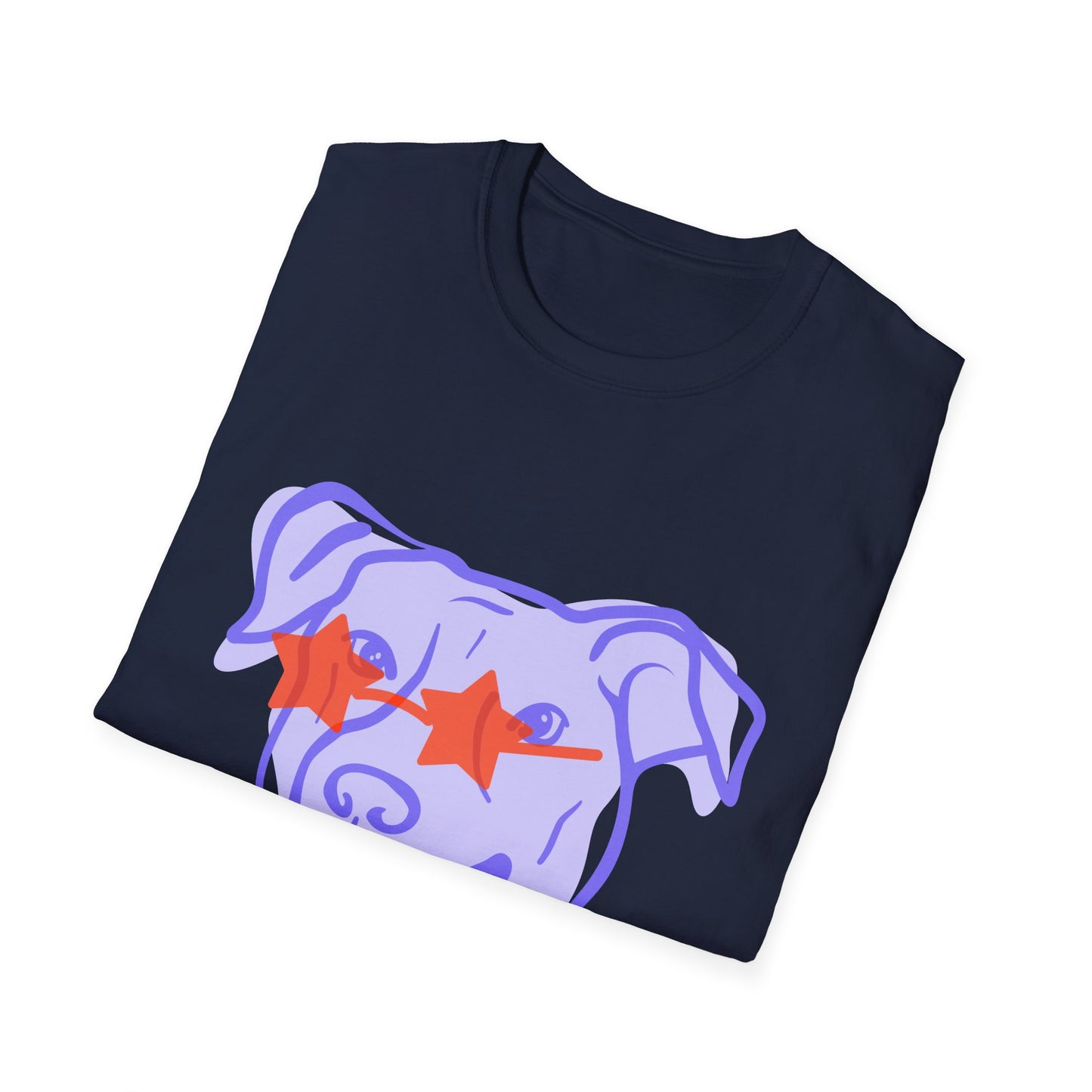 Cool Dog Star Glasses - Unisex Softstyle T-Shirt