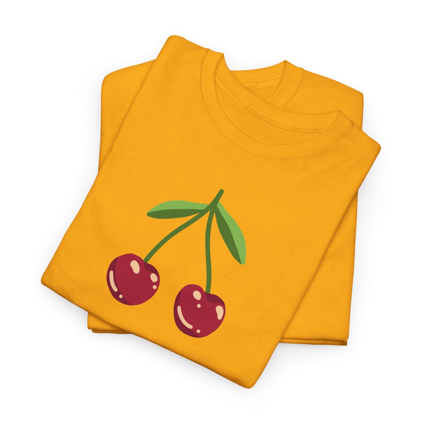 Cute Cherry Embroidery T-Shirt – Summer Style for Everyone