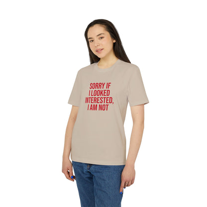 Graphic Unisex Tee - 'Not Interested' Cool and Direct Design T-Shirt
