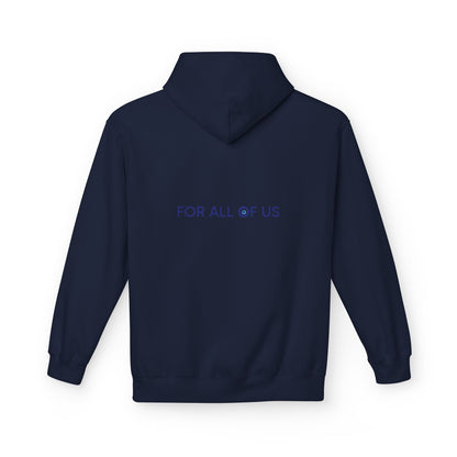 Evil Eye "forallofus" Hoodie — Protective Symbol Fleece Sweatshirt