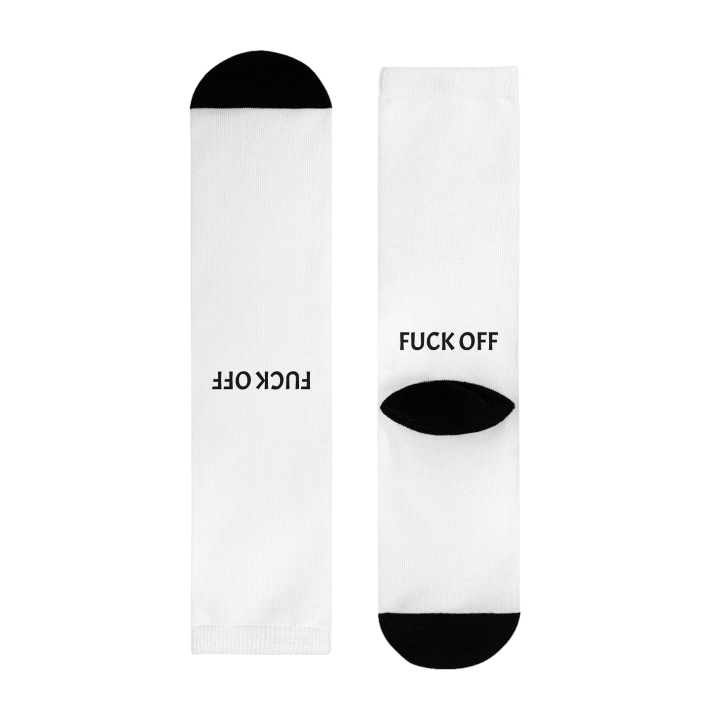 Sublimation Crew Socks - Fuck off