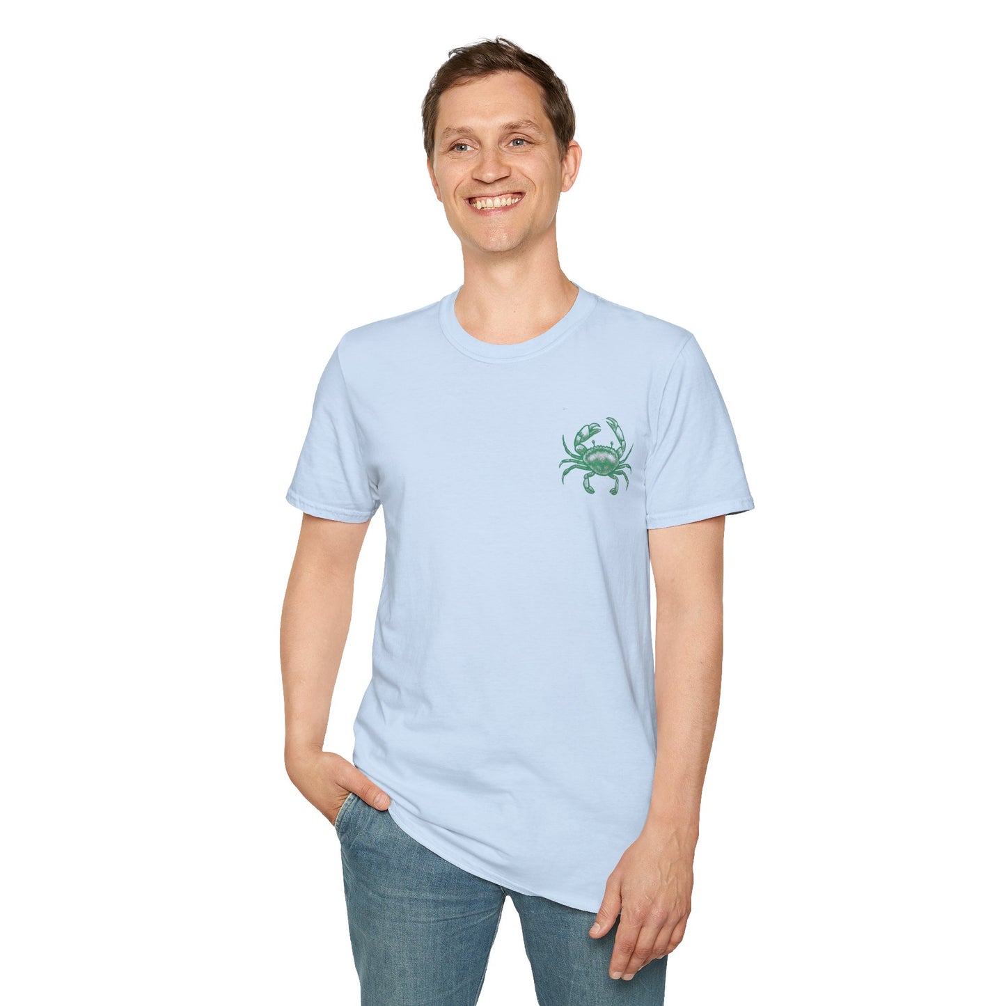 Unisex Fun T-Shirt — 'Tough and Tendy' Crab Graphic Design Tee