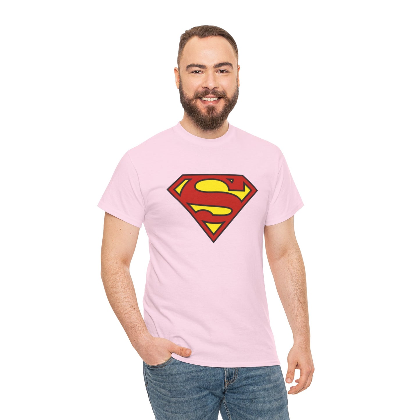 Superman Shield Unisex T-Shirt — Classic Red & Yellow Logo Tee