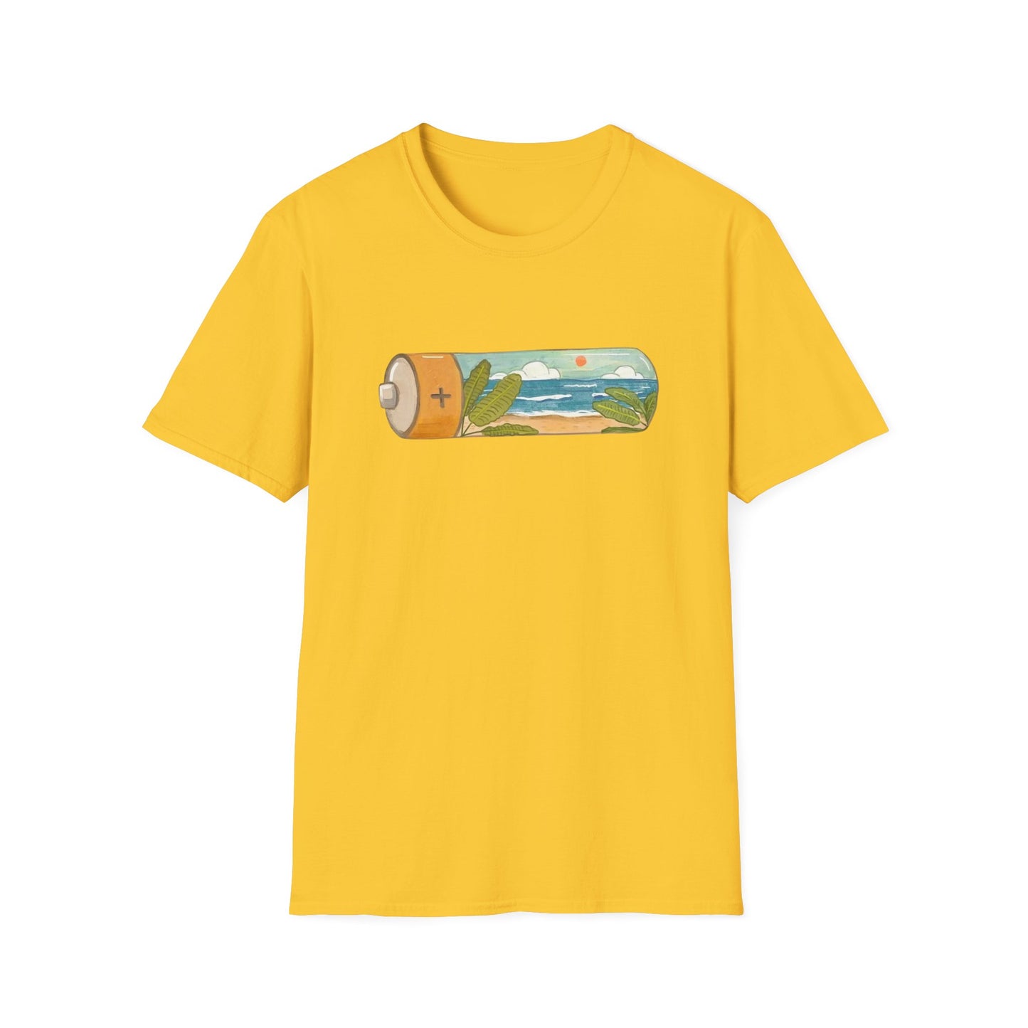 Eco Battery Beach Unisex Graphic T-Shirt